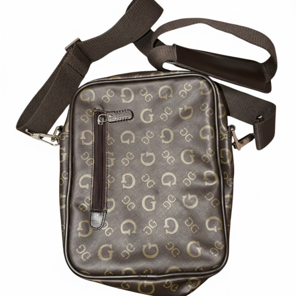 Guess Brown Logo Men's Belt Bag - Picture 2 of 6